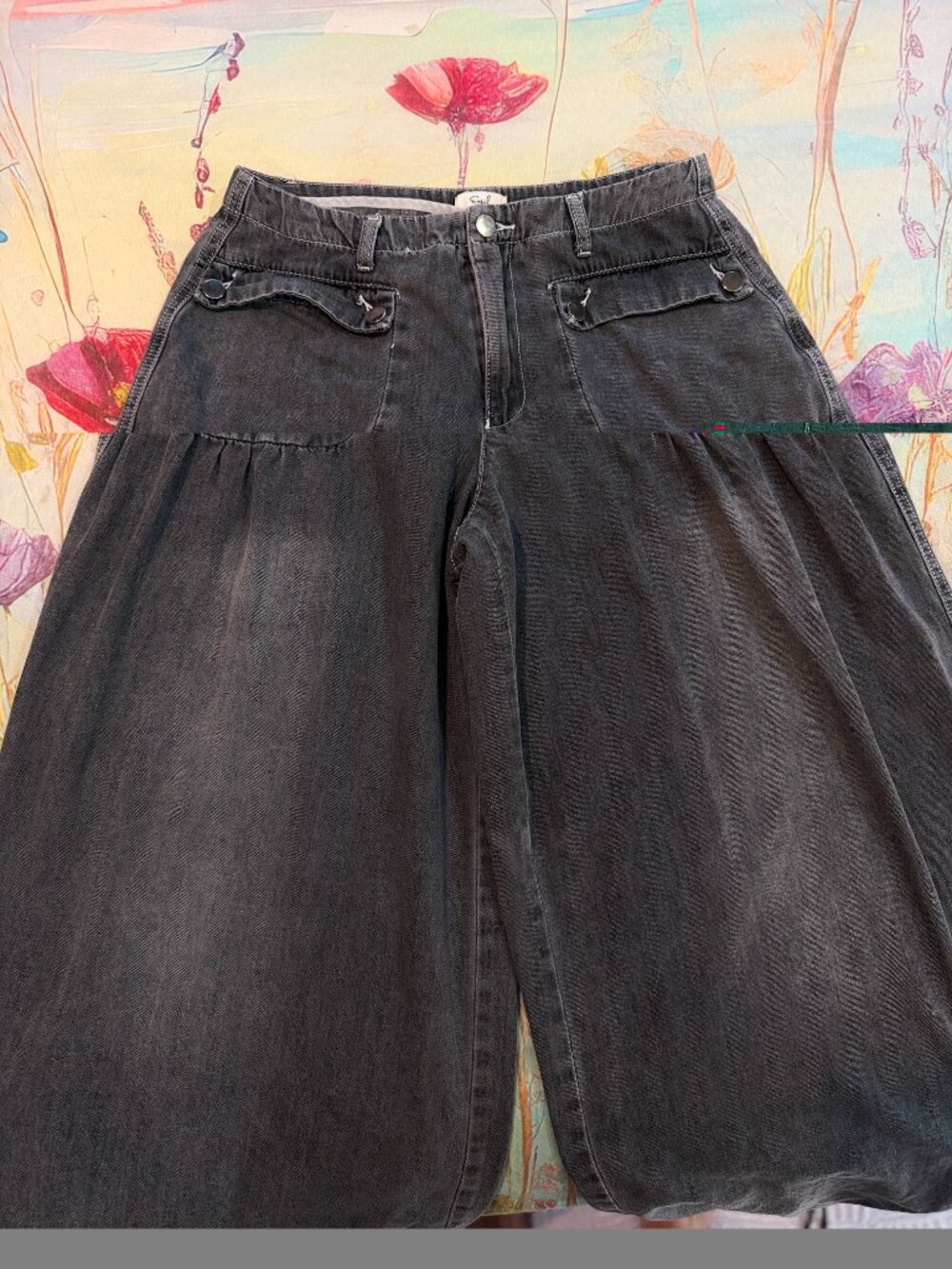 🖤 Easel Black Mineral Washed Balloon Leg Jeans – Size M 🖤✨ - Picture 7 of 10